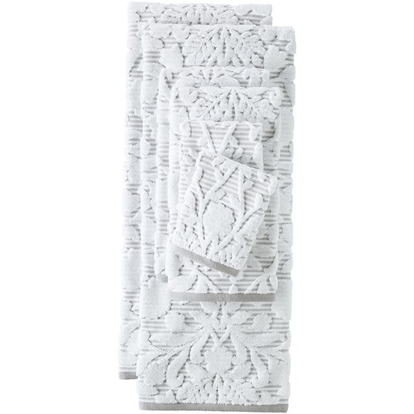 Lands' End Cotton Sculpted 6Piece Bath Towel Set