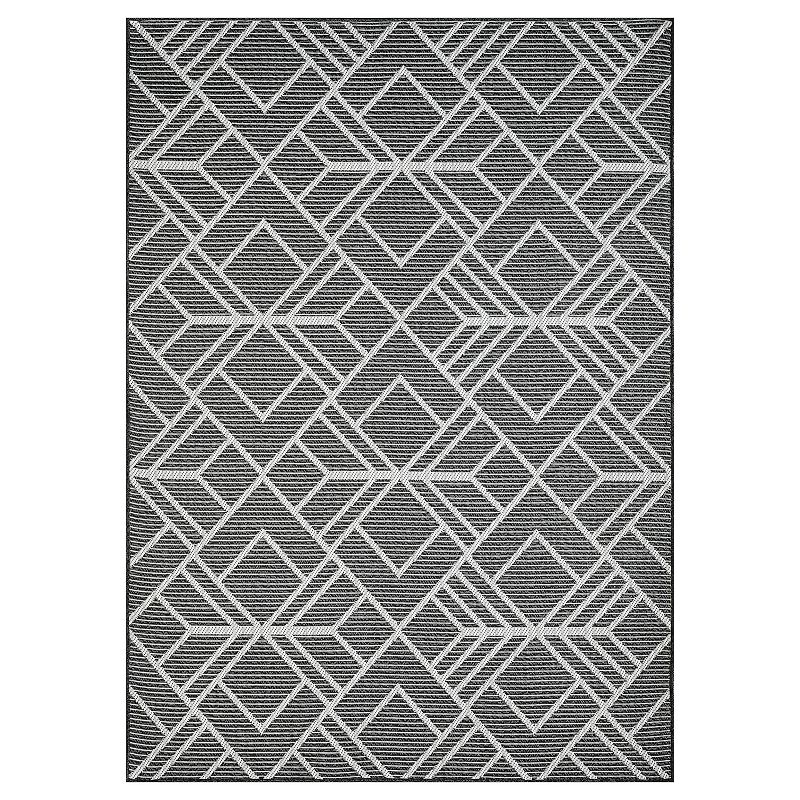 Loomaknoti Breyleigh Char Area Rug, Grey, 10X13 Ft