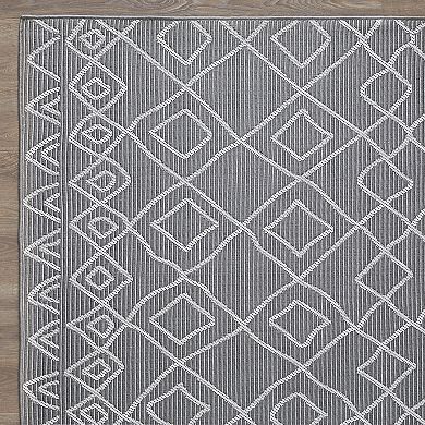 Loomaknoti Breyleigh Trellis Pattern Area Rug
