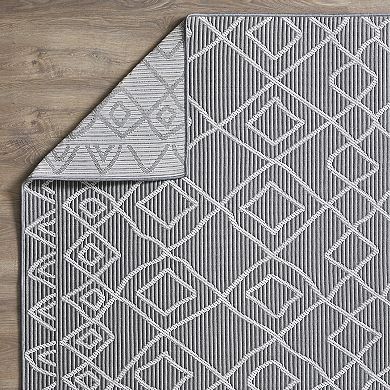 Loomaknoti Breyleigh Trellis Pattern Area Rug