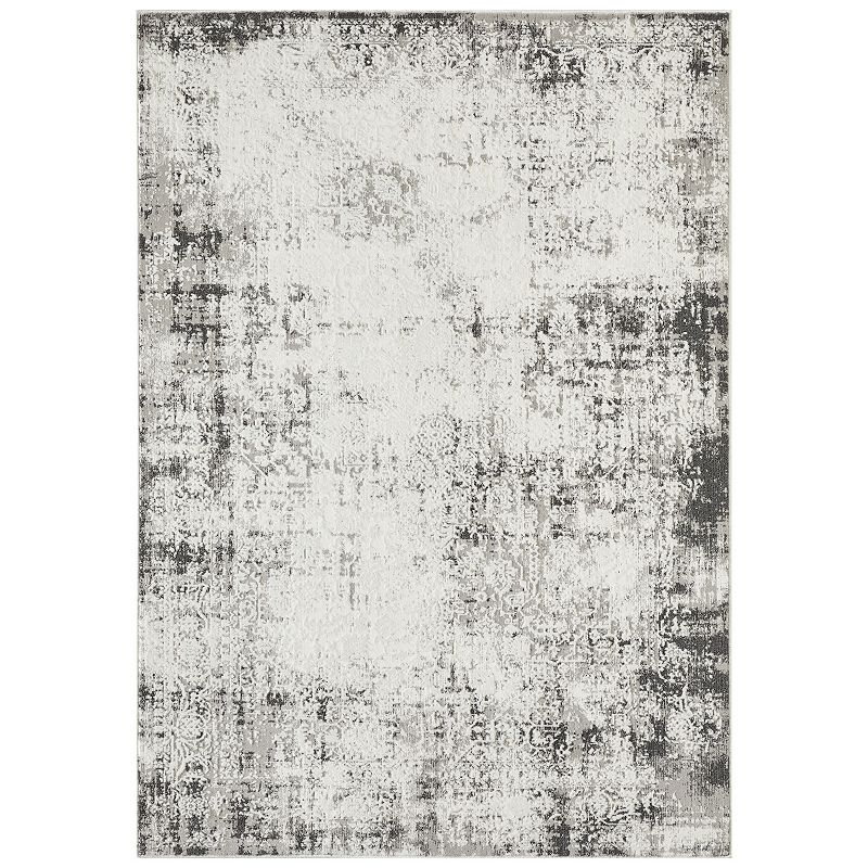 Loomaknoti Aysal Athna Area Rug, Grey, 5X7 Ft