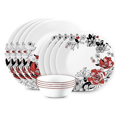Corelle Chelsea Rose Dinnerware Set