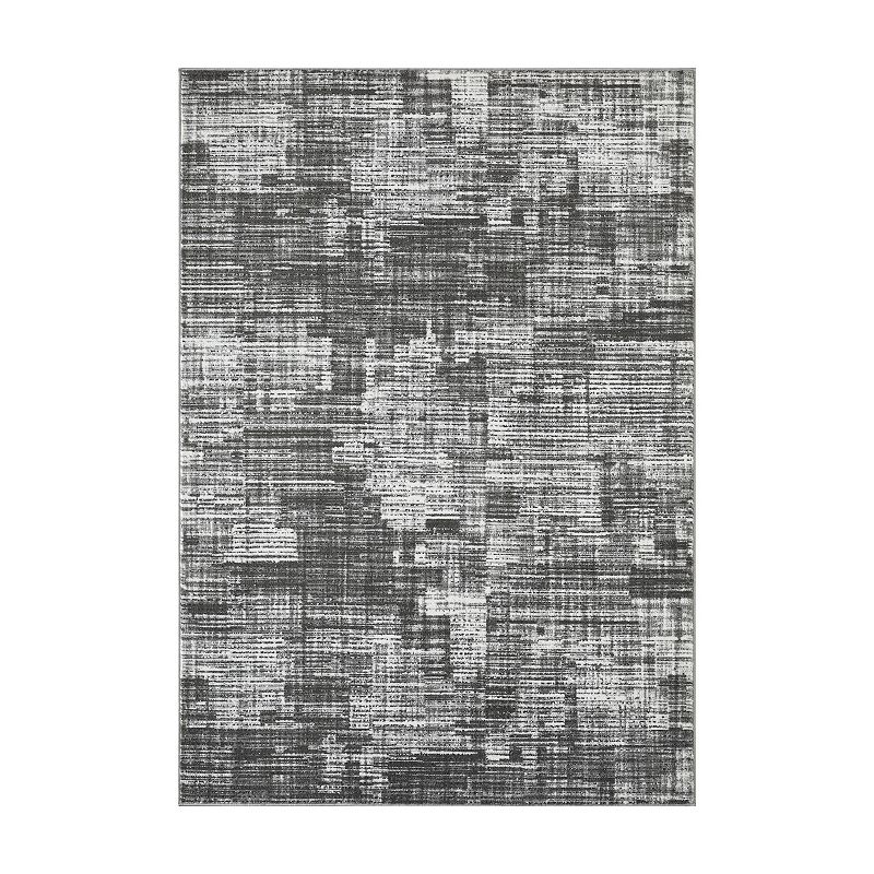 Loomaknoti Aysal Astern Area Rug, Grey, 5X7 Ft