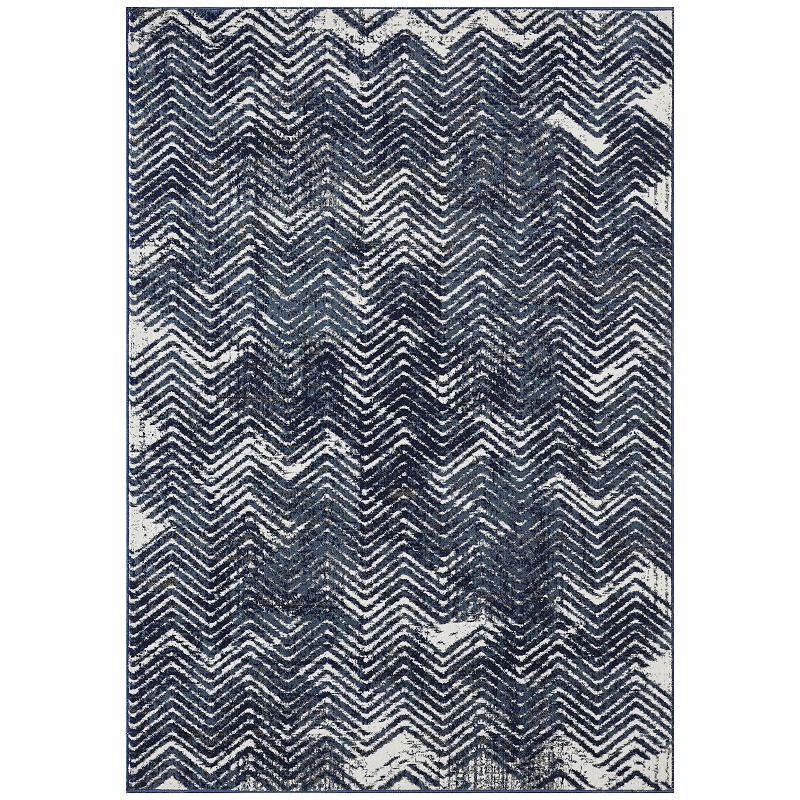 Loomaknoti Aysal Armelar Area Rug, Blue, 5X7 Ft