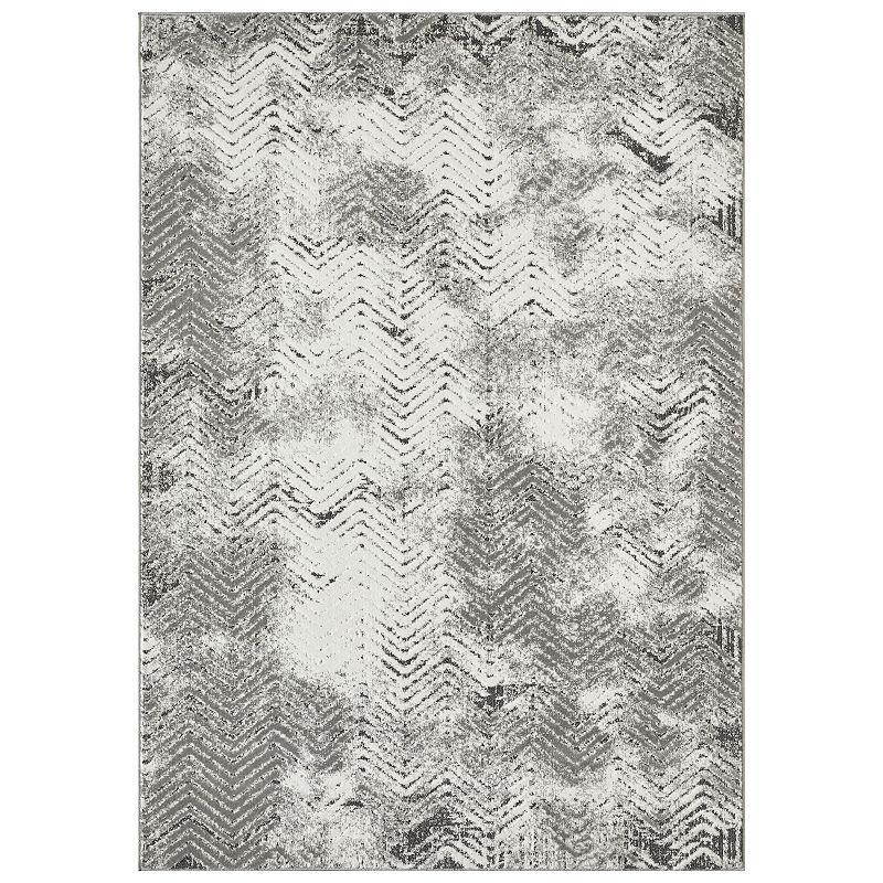 Loomaknoti Aysal Armelar Area Rug, Grey, 5X7 Ft