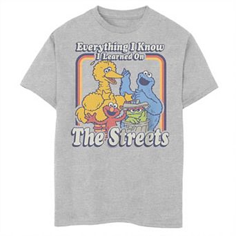 Boys 8-20 Sesame Street Everything I Know Graphic Tee
