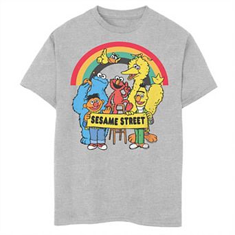 Boys 8-20 Sesame Street Characters Rainbow Graphic Tee