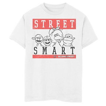 Boys 8-20 Sesame Street Good Hood Street Smart Poster Graphic Tee