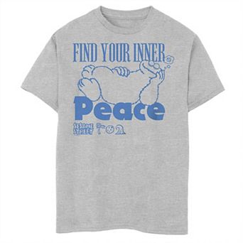 Boys 6-20 Sesame Street Cookie Peace Graphic Tee
