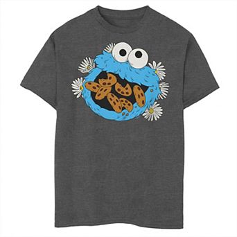 Boys 8-20 Sesame Street Cookies And Flowers Graphic Tee