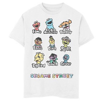 Boys 8-20 Sesame Street Team Sketches Graphic Tee