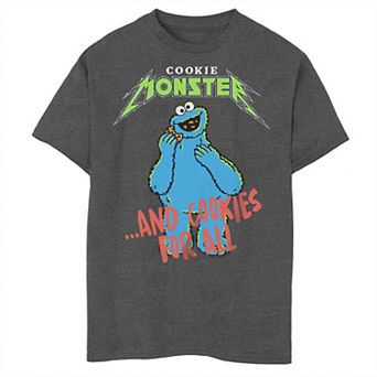 Boys 8-20 Sesame Street Cookie Monster And Cookies For All Graphic Tee