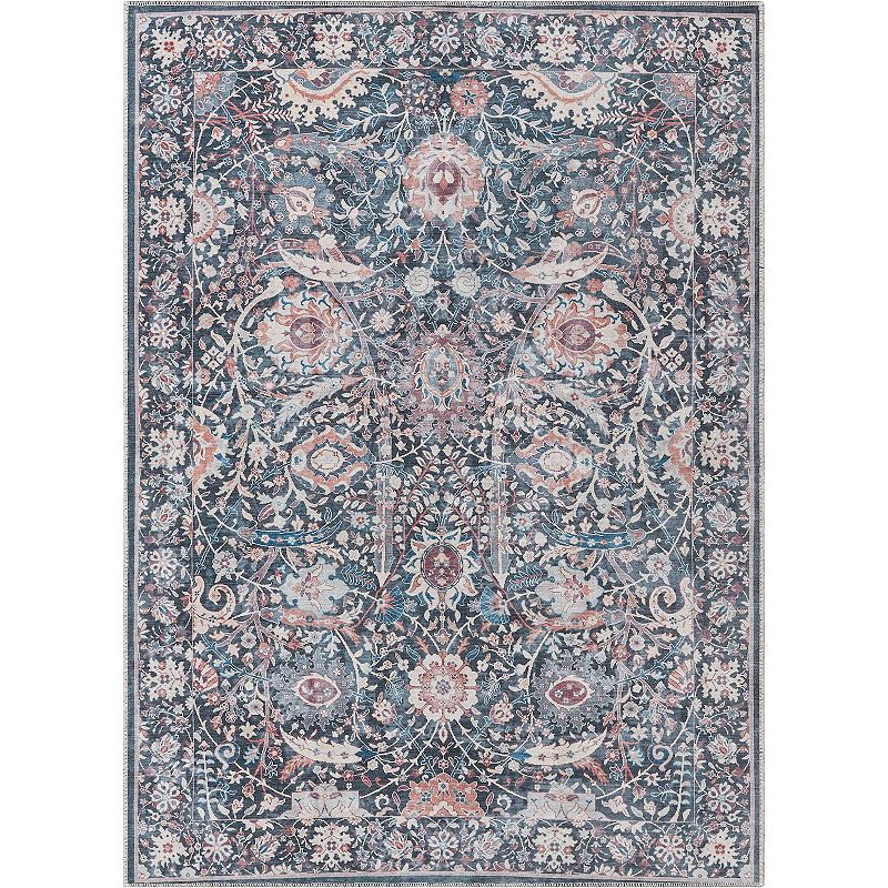 Well Woven Asha Liana Machine Washable Are Rug, Blue, 10X13 Ft