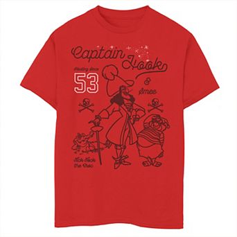 Disney's Tinker Bell Boys 8-20 Classic Captain Hook Line Graphic Tee
