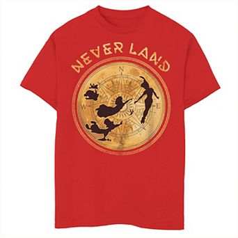 Disney's Peter Pan Boys 8-20 Flying Never Land Compass Graphic Tee