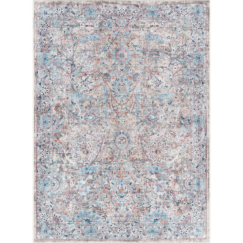 Wool Area Rug in Blue/Multicolor (2.5x4) - Color Block