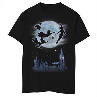 Disney's Peter Pan Boys 8-20 Kids Night Flight Moon Graphic Tee