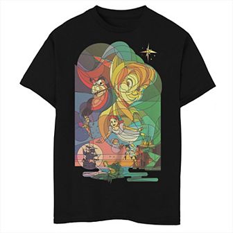 Disney's Peter Pan Boys 8-20 Captain Hook Stained Glass Graphic Tee