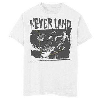 Disney's Peter Pan Boys 8-20 Group Shot London Flight Stamp Graphic Tee