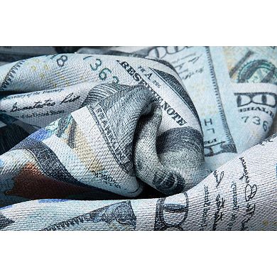 Well Woven Money Dollar Front Bill Machine Washable Are Rug