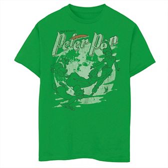 Disney's Peter Pan Boys 8-20 Group Shot Flying Cover Graphic Tee