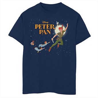 Disney's Peter Pan Boys 8-20 Movie Scene Poster Graphic Tee