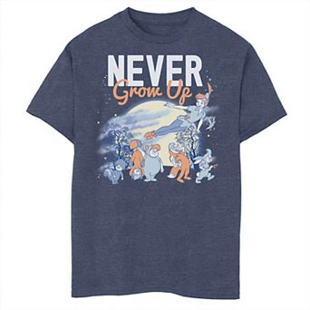 Disney's Peter Pan Boys 8-20 Lost Boys Never Grow Up Portrait Graphic Tee