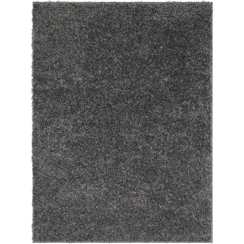 Well Woven Elle Basics Emerson Shag Area Rug, Grey, 9X12.5 Ft