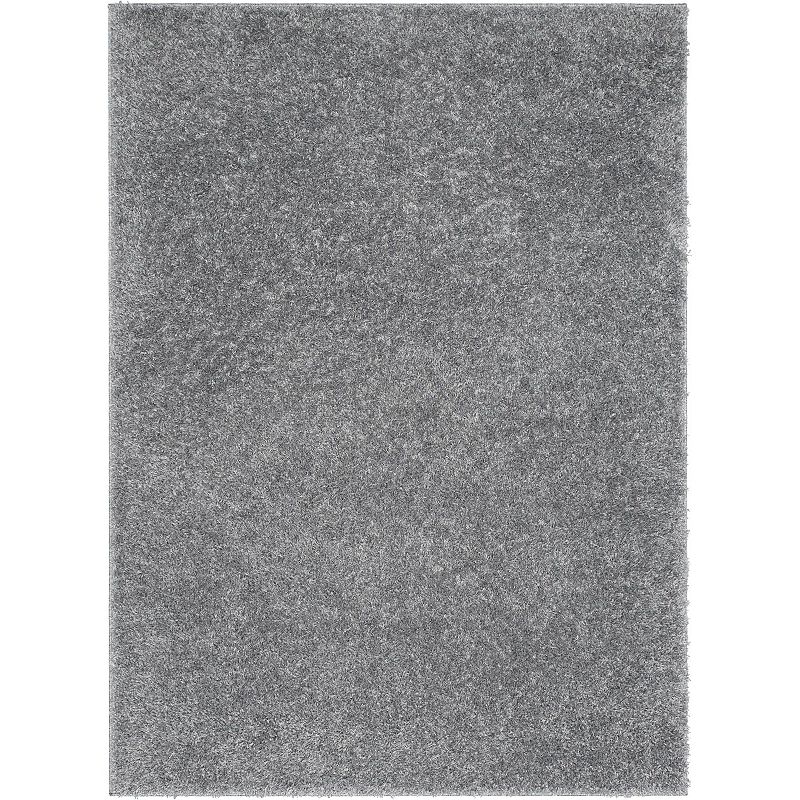 Well Woven Elle Basics Emerson Shag Area Rug, Grey, 9X12.5 Ft