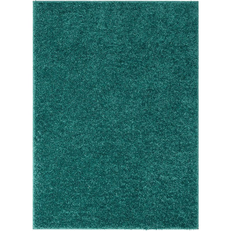 Well Woven Elle Basics Emerson Shag Area Rug, Green, 9X12.5 Ft