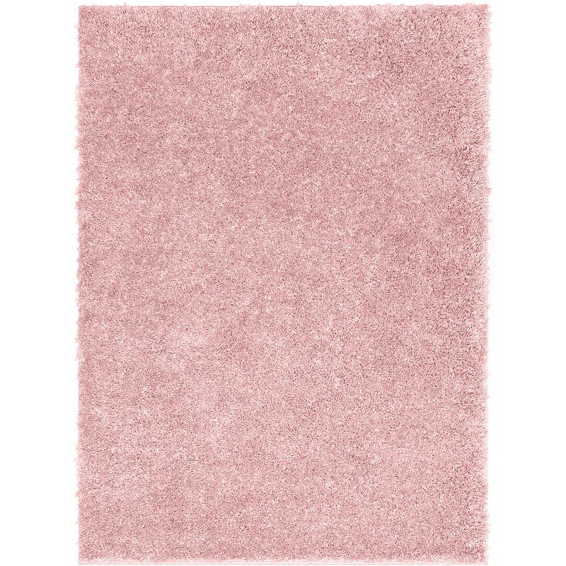 Well Woven Elle Basics Emerson Shag Area Rug, Pink, 9X12.5 Ft