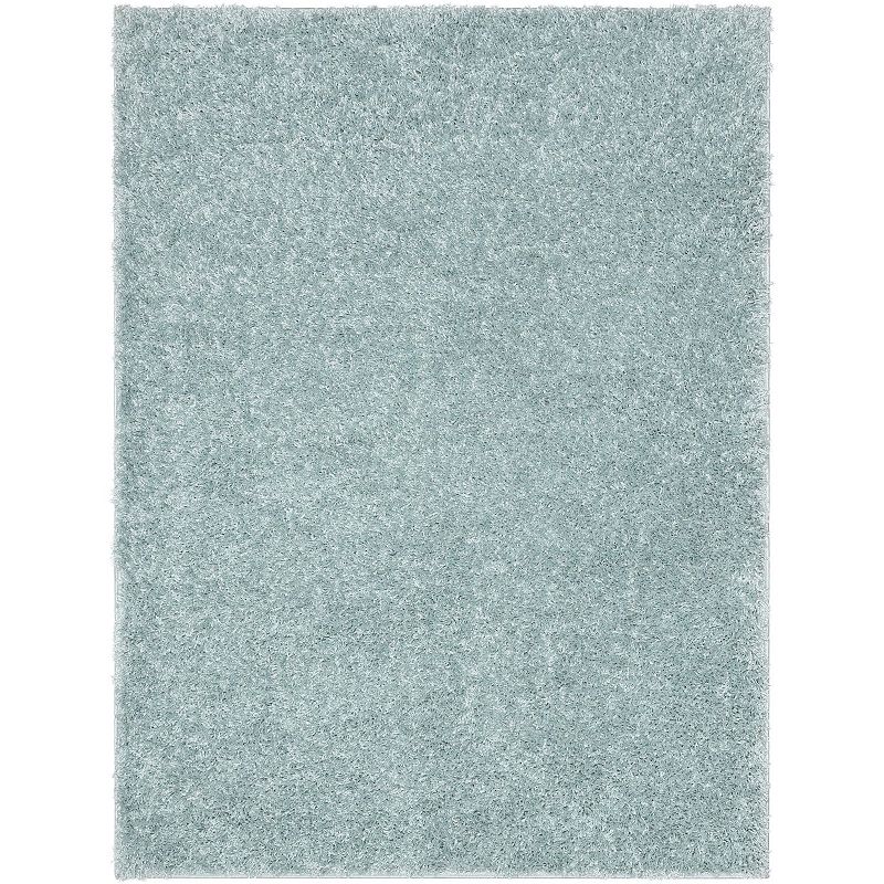 Well Woven Elle Basics Emerson Shag Area Rug, Green, 9X12.5 Ft