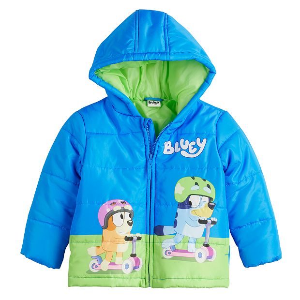 Toddler Bluey Oversized Puffer Jacket