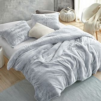 Peak of Cozy - Coma Inducer® Oversized Comforter Set - Chevron Frosted