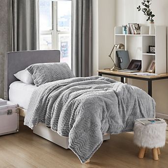 Peak of Cozy - Coma Inducer® Oversized Comforter Set - Chevron Frosted