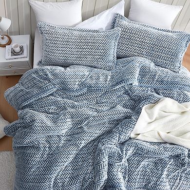 Cozy Peaks - Coma Inducer® Oversized Comforter Set - Chevron Frosted