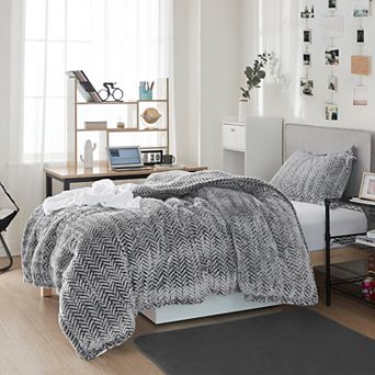 Cozy Peaks - Coma Inducer® Oversized Comforter Set - Chevron Frosted