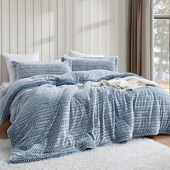 Cozy Peaks - Coma Inducer® Oversized Comforter Set - Chevron Frosted