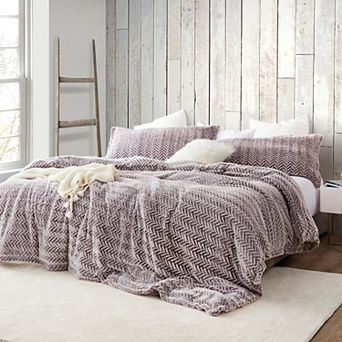Cozy Peaks - Coma Inducer® Oversized Comforter Set - Chevron Frosted