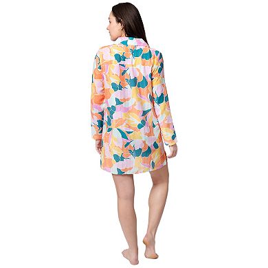 Women's Aqua Del Mar Tie-Front Coverup Swim Top