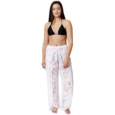 Women's Aqua Del Mar Tie-Front Tulip-Hem Pants