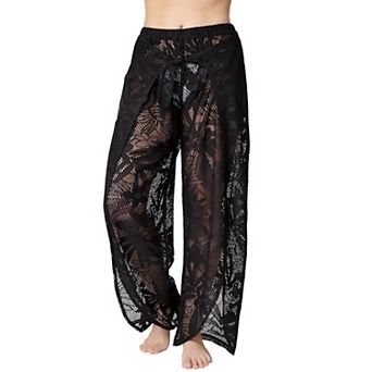 Women's Aqua Del Mar Tie-Front Tulip-Hem Pants