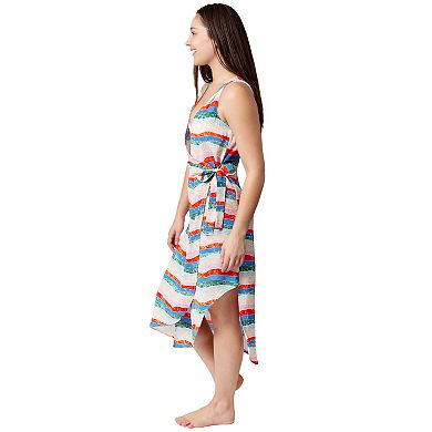 Women's Aqua Del Mar Tie-Front Wrap Coverup Dress