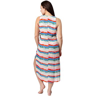 Women's Aqua Del Mar Tie-Front Wrap Coverup Dress