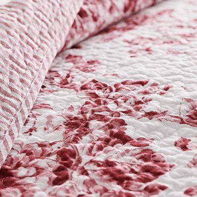Sonoma Goods For Life® Red Botanical Southern Quilt Set with Shams