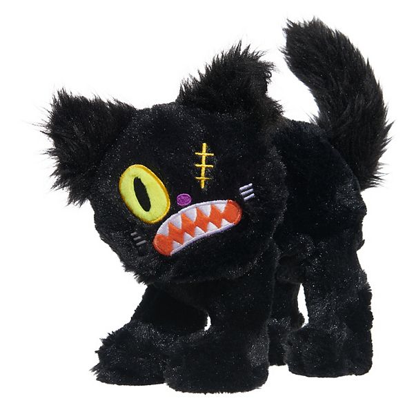 BARK One-Eyed Scaredy Cat Dog Toy Plush Squeaks Halloween Howl