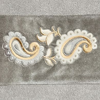 Linum Home Textiles Turkish Cotton Mackenzie 2-piece Embellished Hand Towel Set
