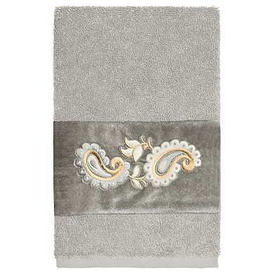 Linum Home Textiles Turkish Cotton Mackenzie 2-piece Embellished Hand Towel Set