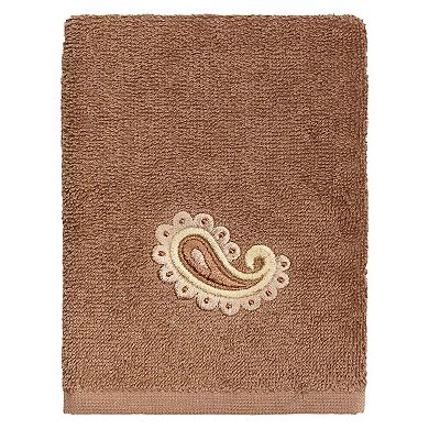 Linum Home Textiles Turkish Cotton Mackenzie 2-piece Embellished Washcloth Set