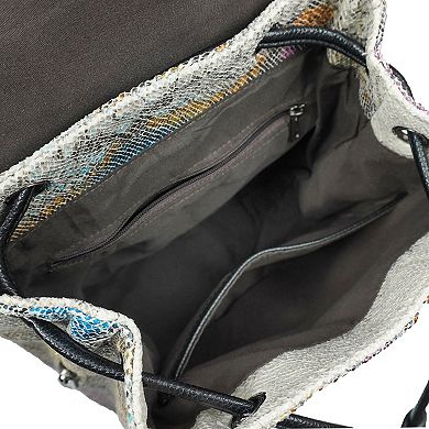 Mellow World Karai Snake Skin Embossed Backpack